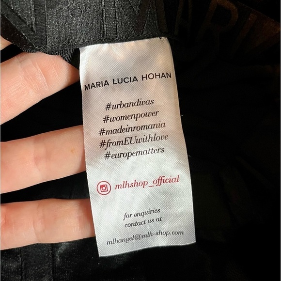 Nwt Maria Lucia Hohan Venus Strapless Metallic Plisse Midi Dress - Size 8 - Picture 14 of 16